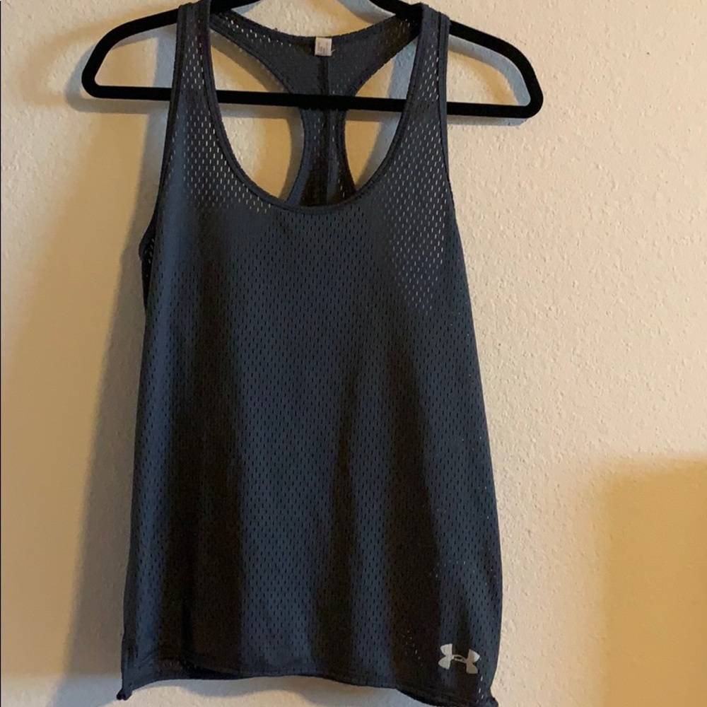 Grey mesh under armour tank medium